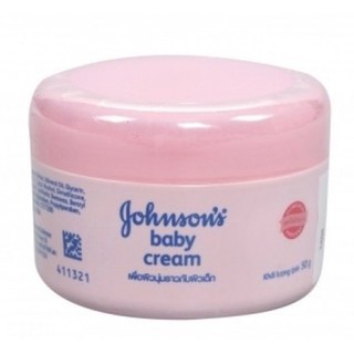 Kem Dưỡng Da Johnson Baby Cream Nắp Màu Hồng, Hũ 50g