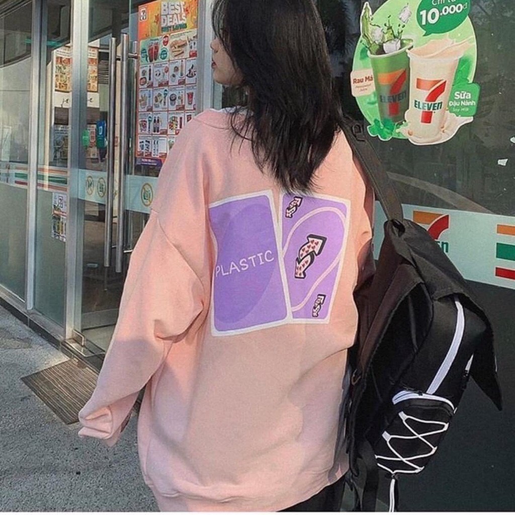 Áo khoác nỉ unisex cardigan from rộng UNO PLASTIC nam nữ phong cách ulzzang Nam Anh 24 | BigBuy360 - bigbuy360.vn