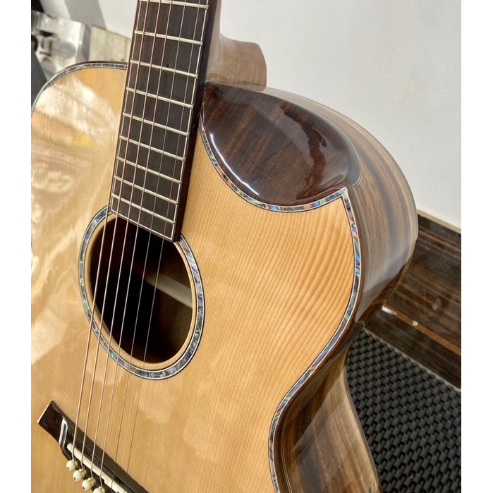 Đàn Guitar Acoustic Gỗ Điệp AL-X3 Nguyên Tấm Vát Bavel Trên Dưới