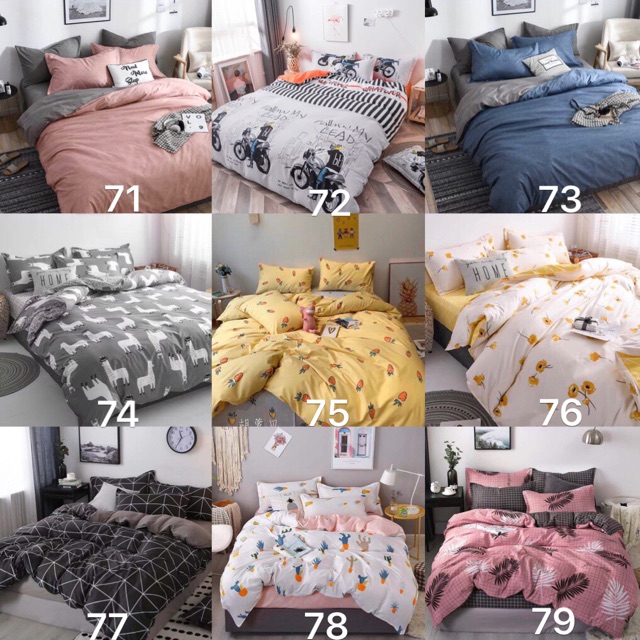 Set CHĂN PHAO phồng ga gối cotton poly, được chọn mẫu | BigBuy360 - bigbuy360.vn