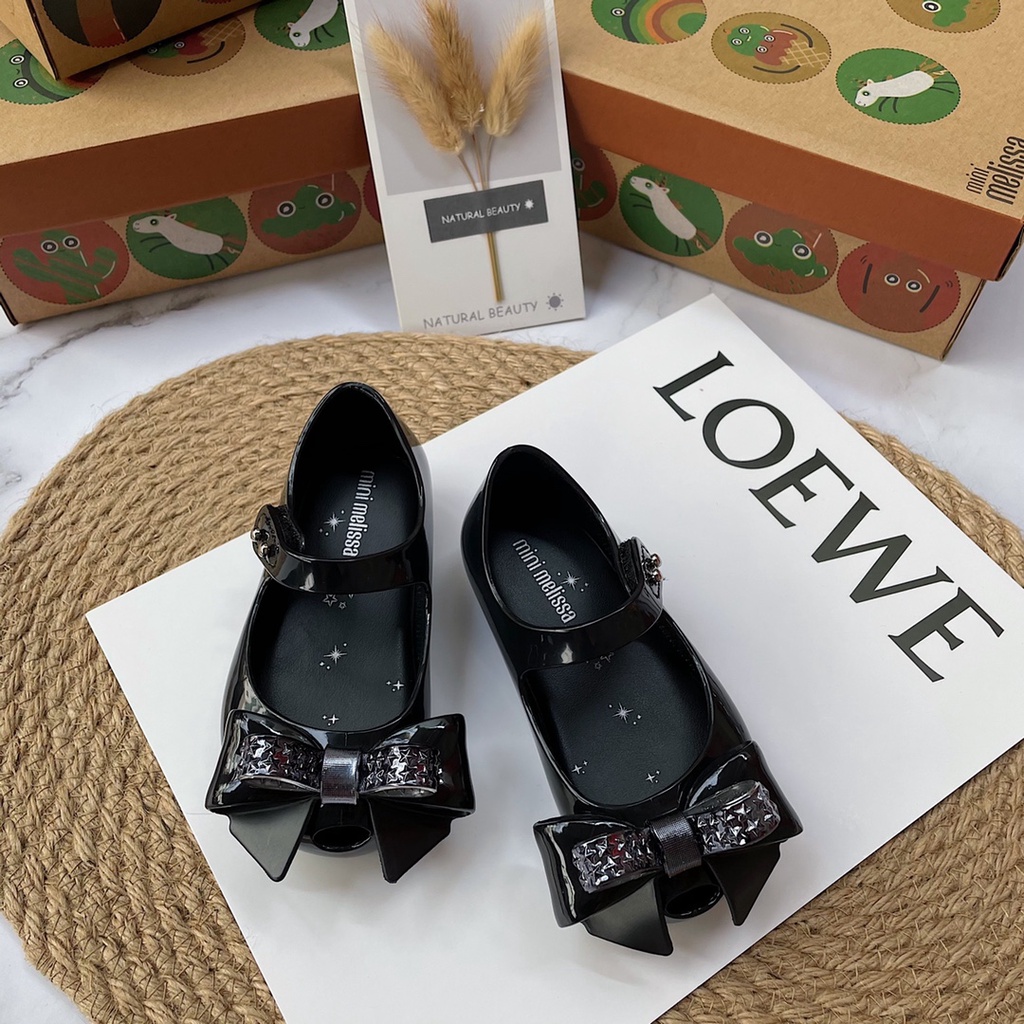 Giày Sandal Công Chúa Đính Nơ Xinh Xắn Cho Bé Gái US7-US9