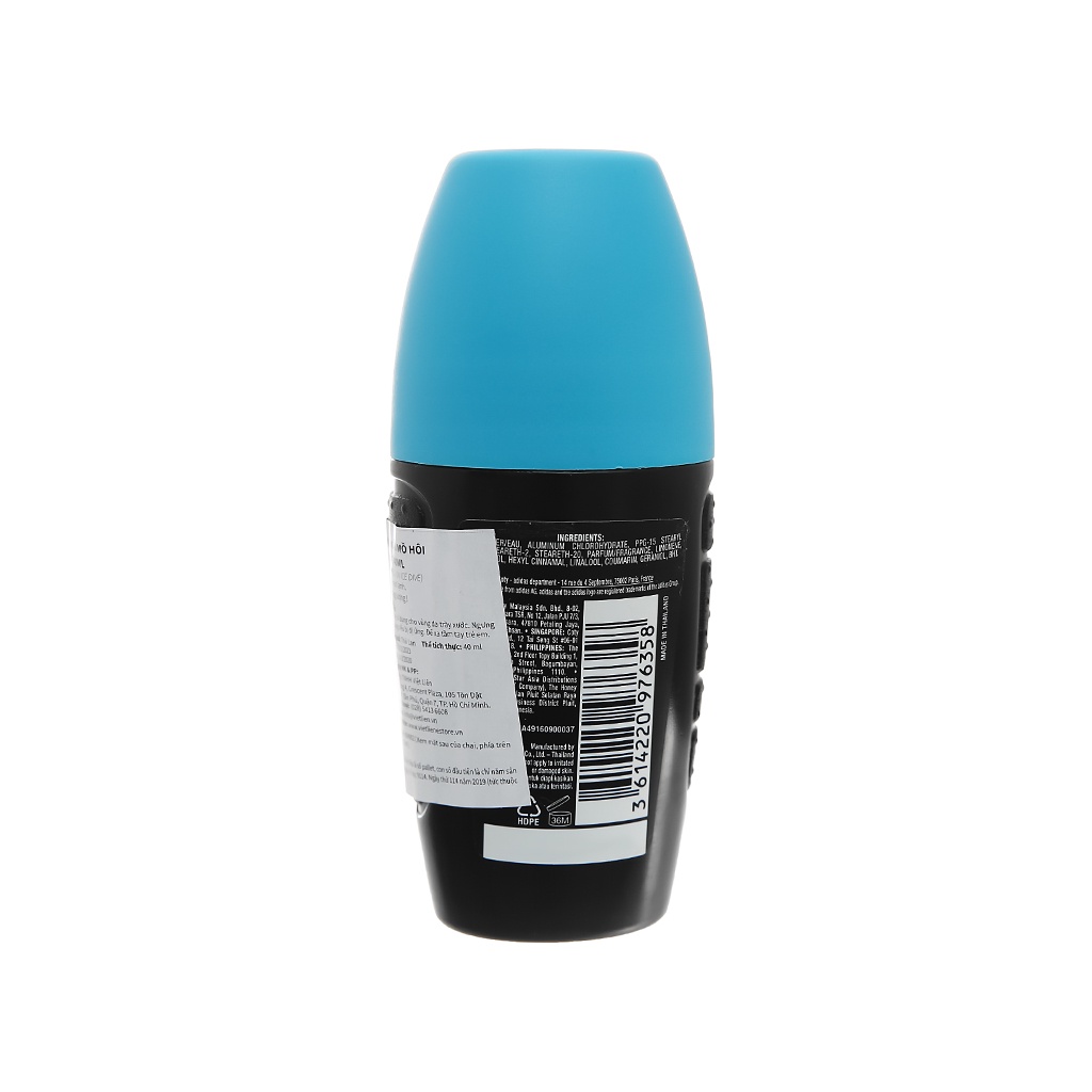 Lăn Khử Mùi Nam Ngăn Mồ Hôi Adidas Ice Dive 40ml