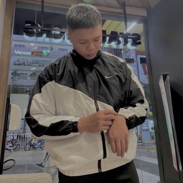 Áo Khoác Jacket Nike Swoosh Vintage 2 Nam Nữ Vải Dù 2 Lớp Cao Cấp LBsar