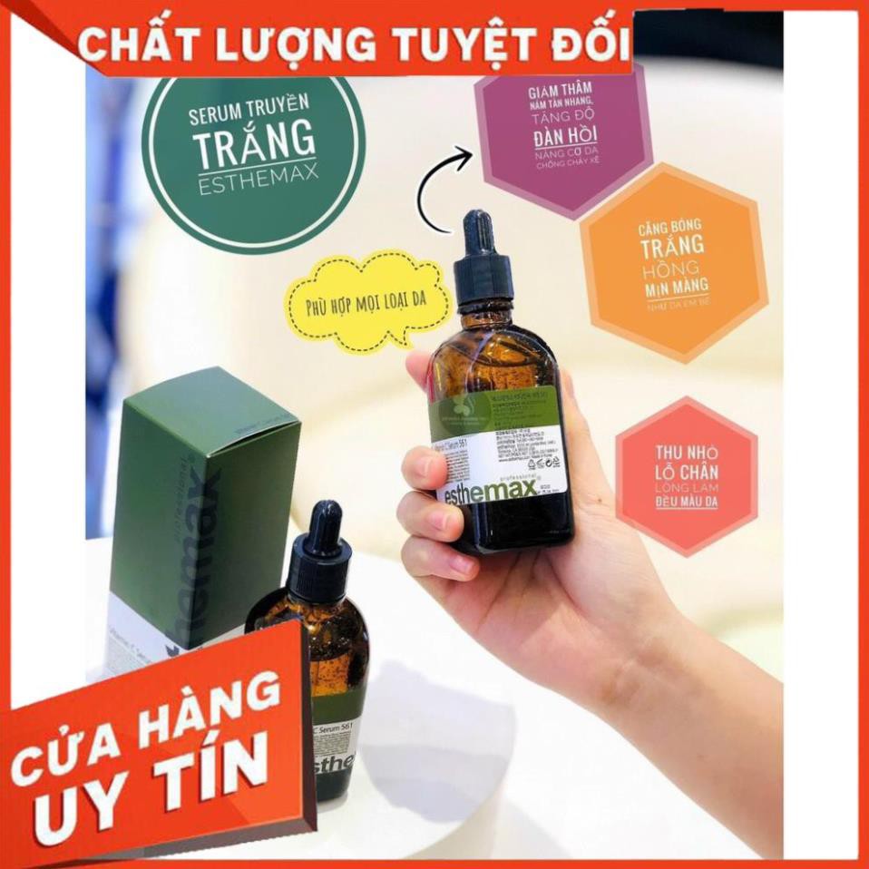 [Dùng Là Mê] Serum trắng sáng da, Tinh chất chống lão hóa Vitamin C Serum 561 Esthemax Hàn Quốc 100ml