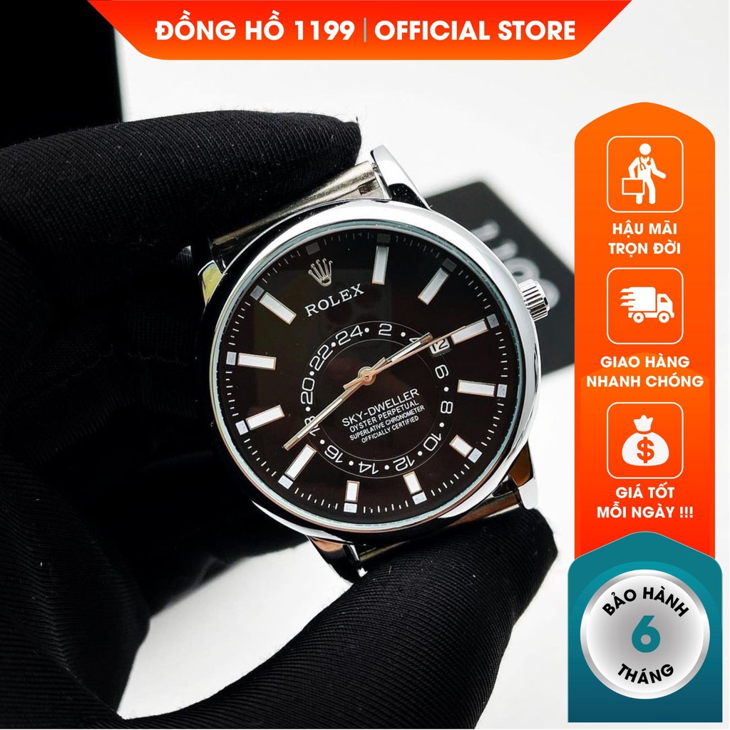 Đồng hồ nam dây thép cao cấp sang trọng lịch lãm bền bỉ bảo hành 6 tháng 3199 - 1199 Watches