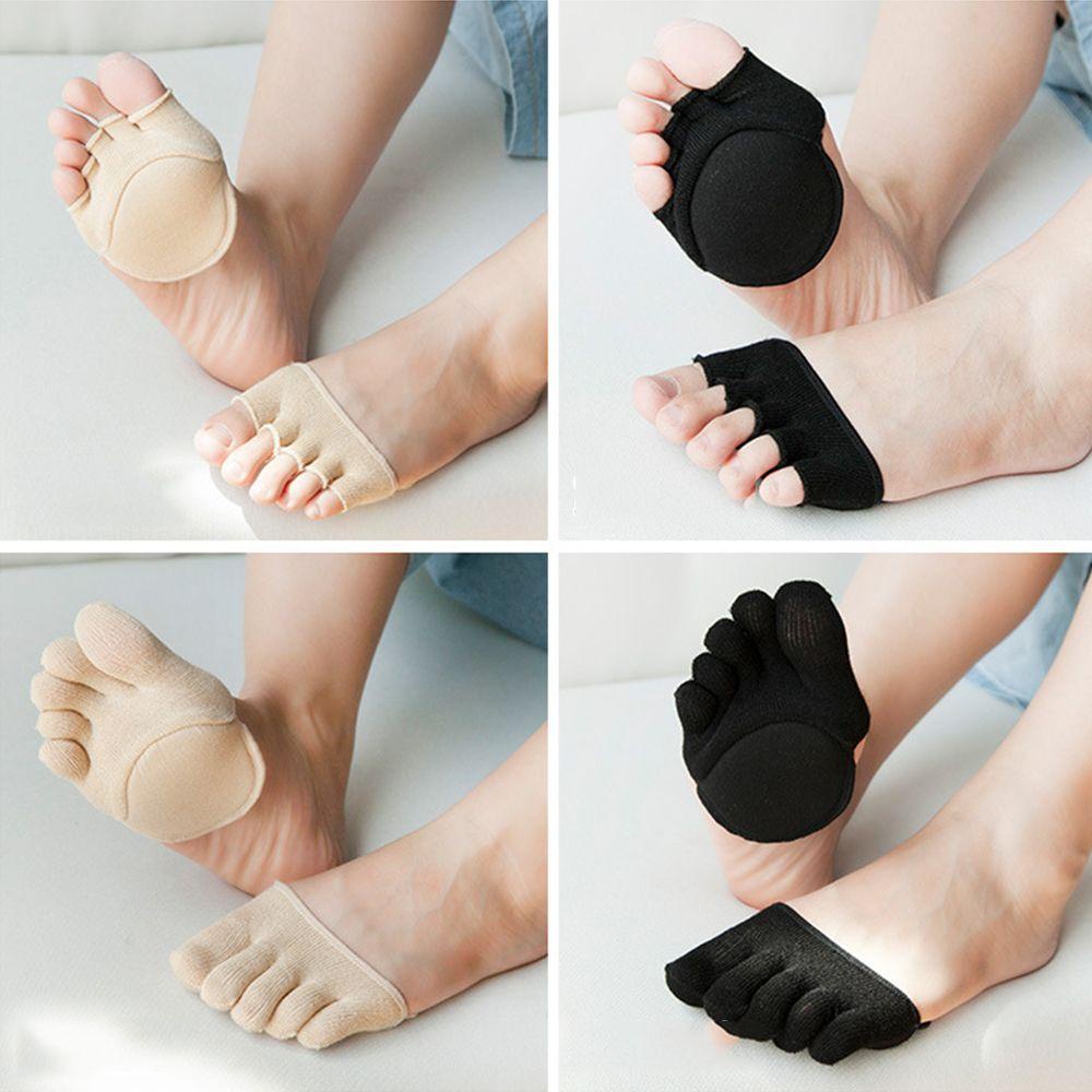 AROMA Đôi Vớ Cotton Xốp Chống Trượt Hở Ngón Dành Cho Nữ