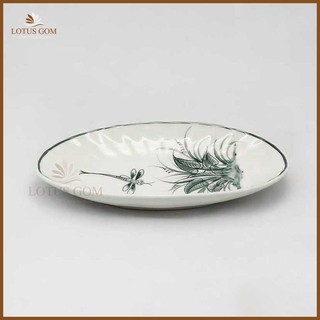 Đĩa Xoài Gốm Sứ Bát Tràng Vẽ Tay