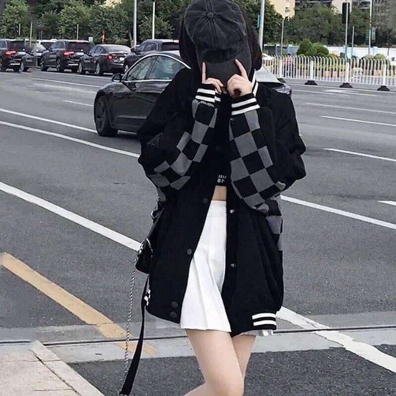 Áo khoác Bomber unisex nam nữ mặc được, from đẹp