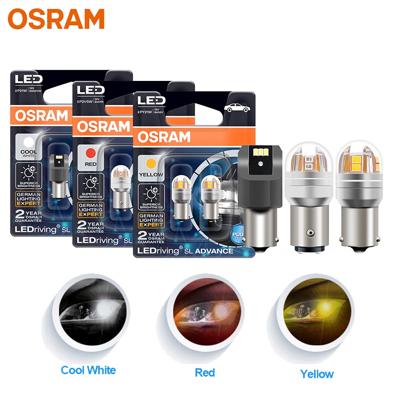 OSRAM Nâng Cấp LED P21W PY21W P21 / 5W Đèn Tín Hiệu S25 1156 1157 Đèn Phanh
