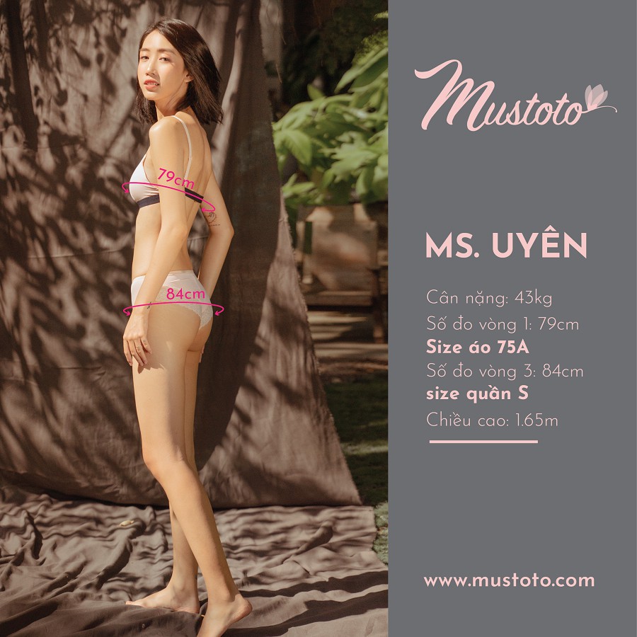 Quần Lót Nữ Lưng Vừa Phối Ren Đùi Holly (Mustoto MQ06) | BigBuy360 - bigbuy360.vn