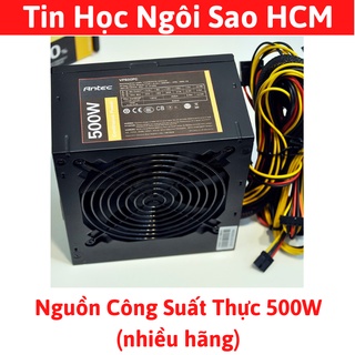 Nguồn PC Công Suất Thực 500W – Có nguồn phụ cho Card màn hình – Bảo hành 2 tháng