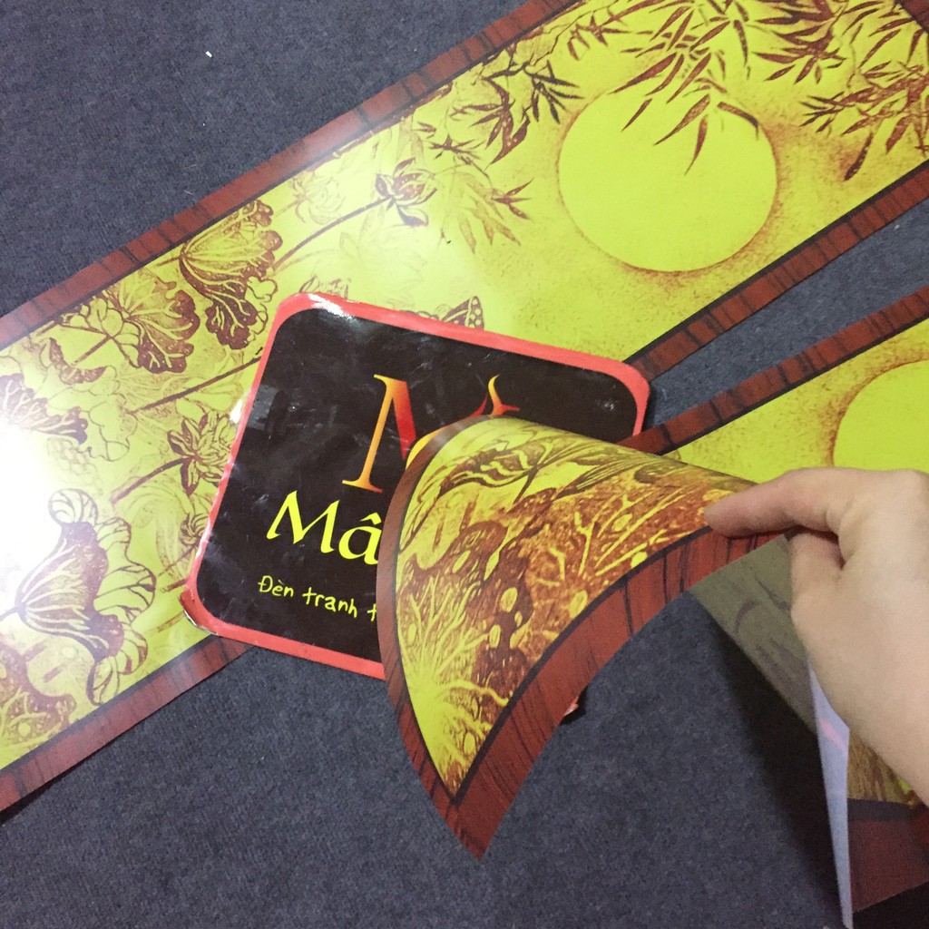 Sx - TRANH DÁN VÁCH BÀN THỜ kt 41cmx127cm - Sen đài - dán phòng  thờ, vách thờ, bàn thờ, tượng thờ tranh trúc chỉ in