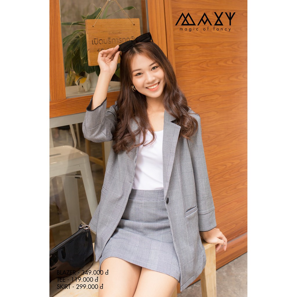 [Mã FADIRECT20 giảm 20K đơn 150K] ÁO - GREY LINE SET BLAZER - Áo blazer freesize kiểu Hàn