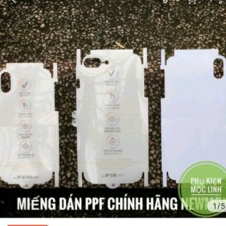 Miếng dán Film PPF mặt lưng sau cho iphone XR