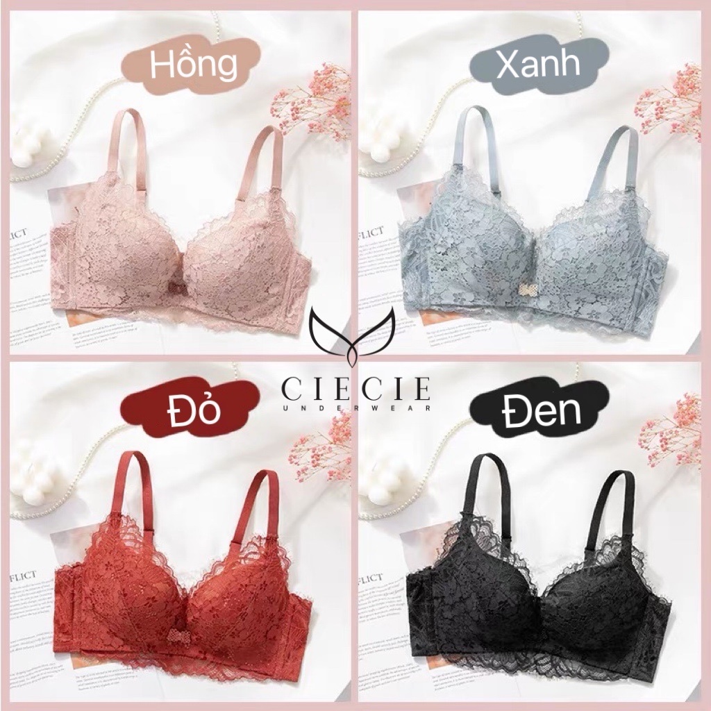 Áo lót ren không gọng đệm vừa 2cm ôm nâng nhẹ nhàng 943