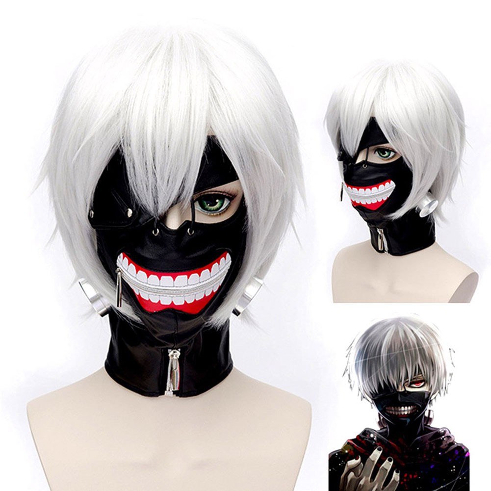 Tóc Giả Cosplay Nhân Vật Kaneki Ken Trong Phim Tokyo Ghoul