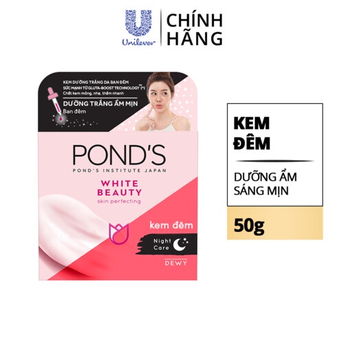 Kem dưỡng trắng da ban đêm POND’S White Beauty Serum Night Cream 50g