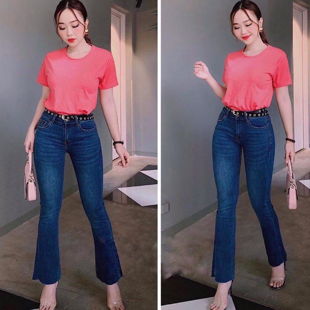 [40kg~90kg] Quần jean dài BIG SIZE ống loe rẻ đẹp dành cho người béo