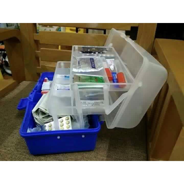 Hộp đựng thuốc gia đình 3 tầng đa năng thông minh, chất liệu nhựa cao cấp siêu bền