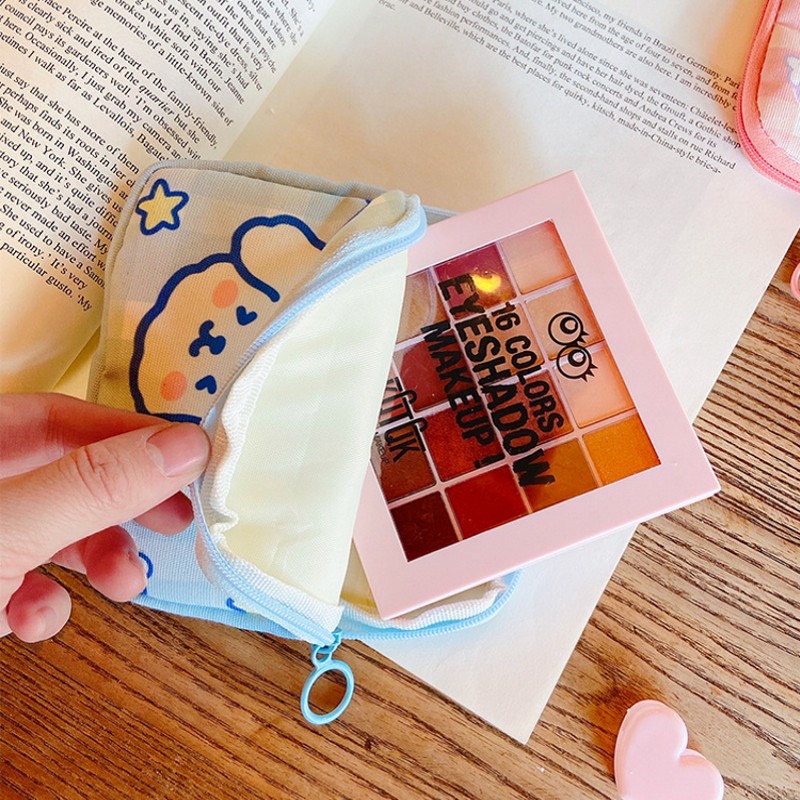 Túi đựng băng vệ sinh họa tiết động vật hoạt hình dễ thương phong hách hàn quốc màu hồng xanh vàng tím Minigirl Store