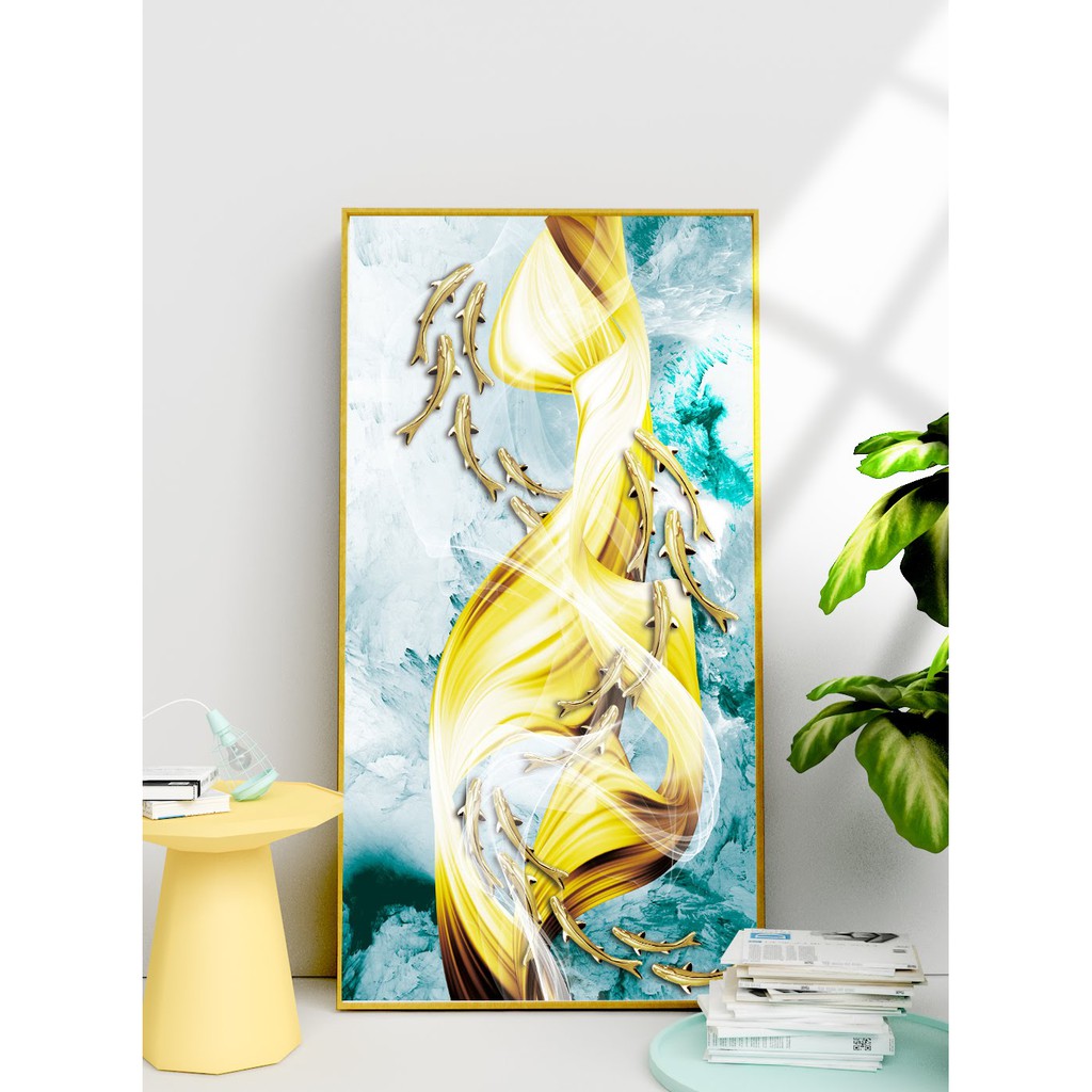 TRANH TREO TƯỜNG  CỠ ĐẠI - GIÁ RẺ KÈM KHUNG -PHONG CÁCH BẮC ÂU TRỪU TƯỢNG- MELYHOME- TB3FGC23