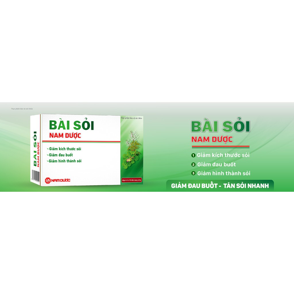 Bài sỏi Nam Dược - Sỏi thận, sỏi mật