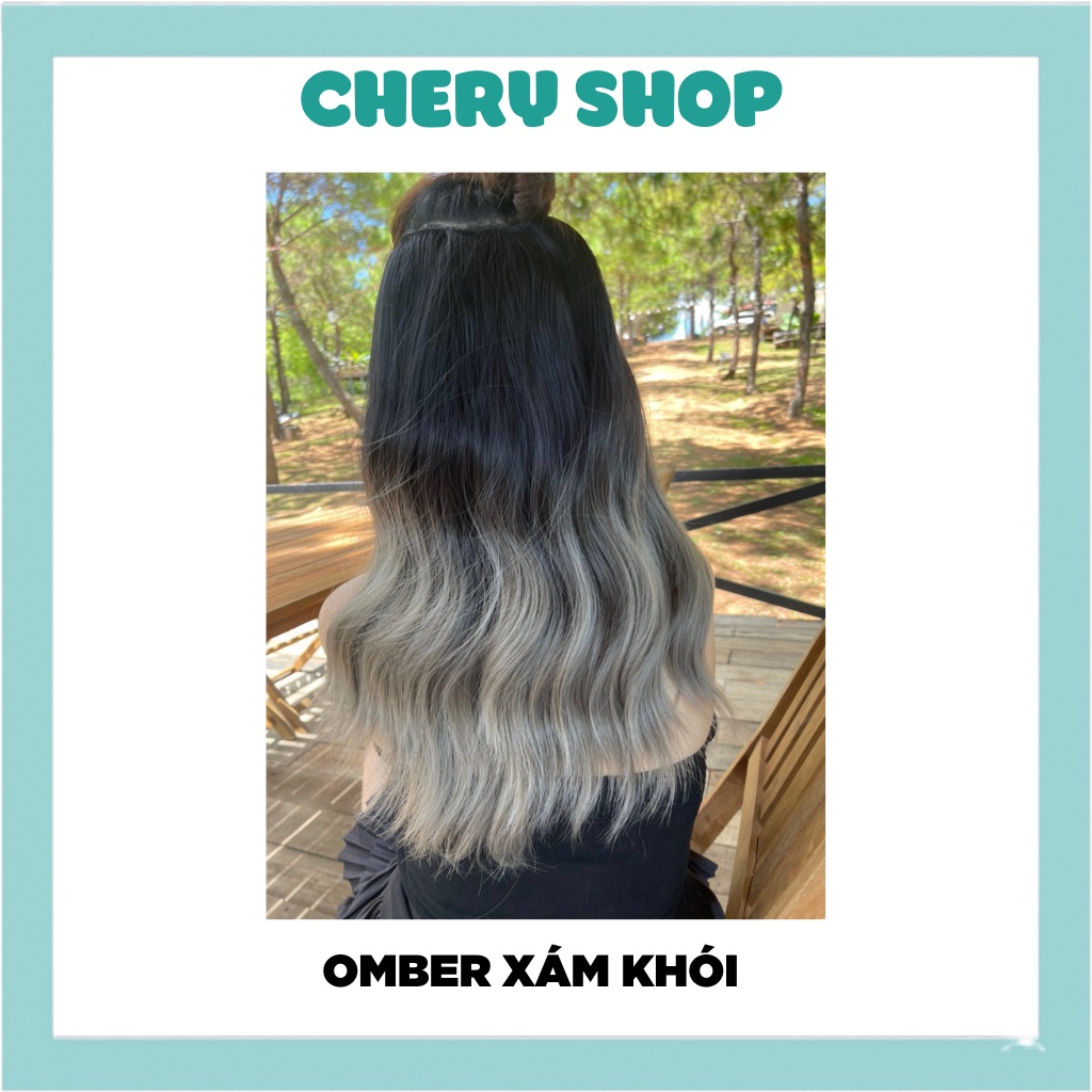 Tóc giả nữ kẹp ❤️ FREESHIP ❤️ kẹp chữ U xoăn sóng omber ngắn cực đẹp, KU17