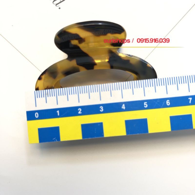 Kẹp tóc oval phối màu, Kẹp Càng Cua Phối Đốm Màu, Kẹp Acrylic