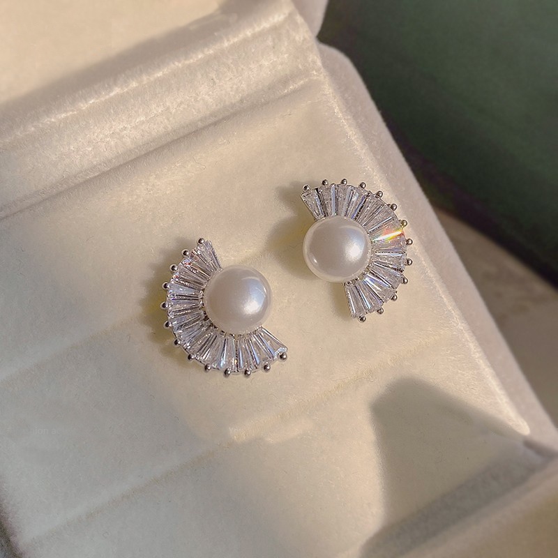 [CAO CẤP] Khuyên tai quạt đá cao cấp cực sang QUAT127