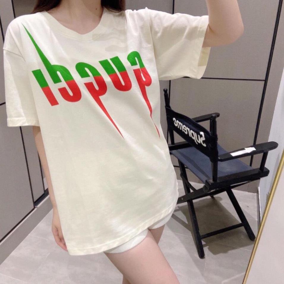 ÁO THUN TAY LỠ GU*CCI , ÁO THUN NAM NỮ UNISEX FORM RỘNG BASIC