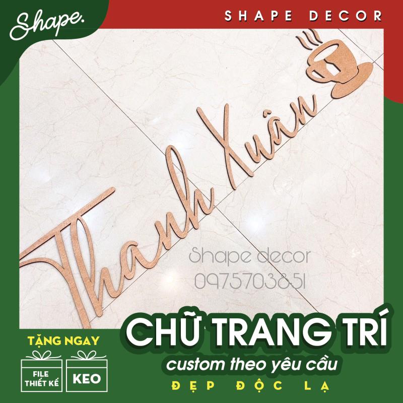 Chữ gỗ dán nổi làm theo yêu cầu