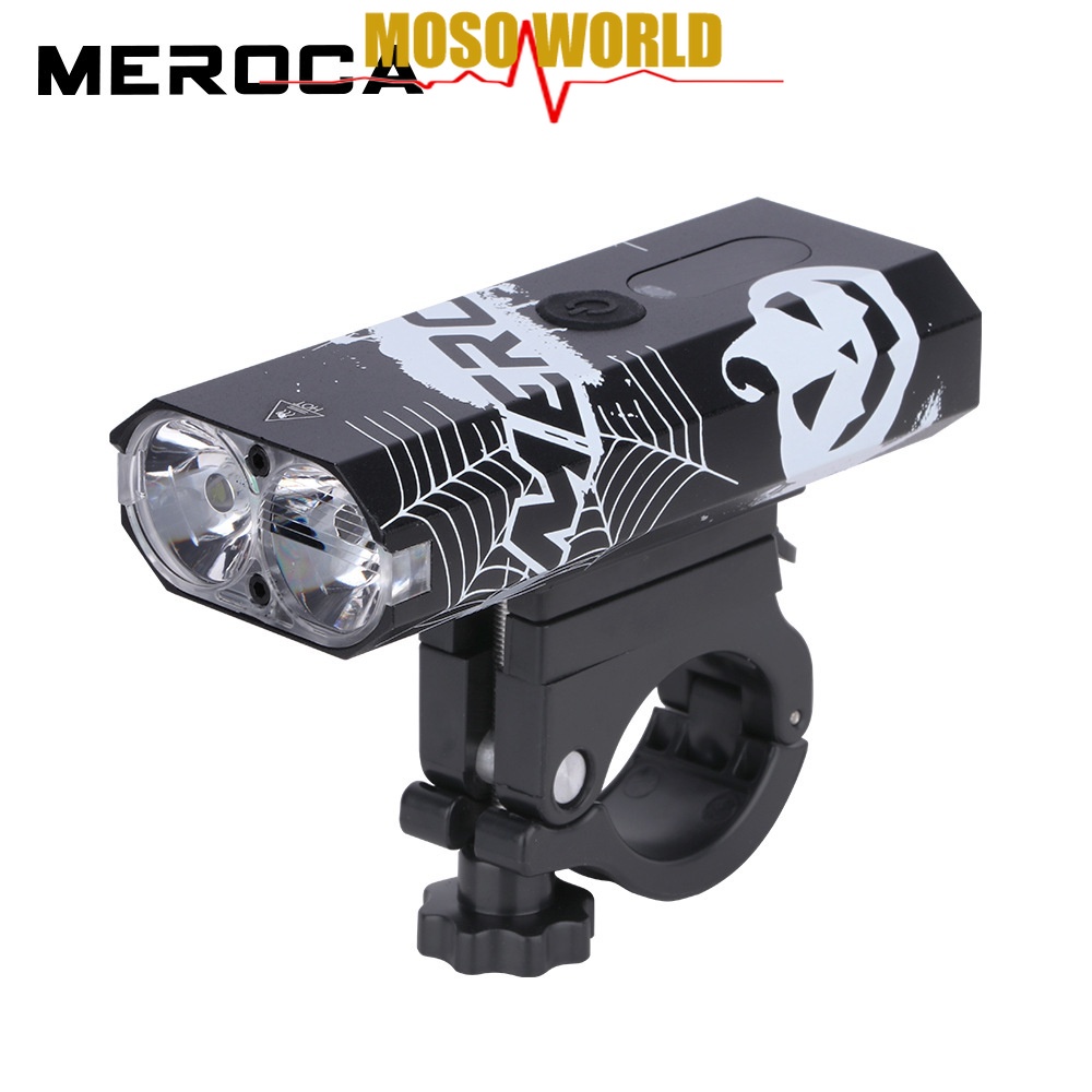 Đèn pha MEROCA bóng led 5 kiểu 600 lumens 3000mah có sạc USB tiện dụng chất lượng cao