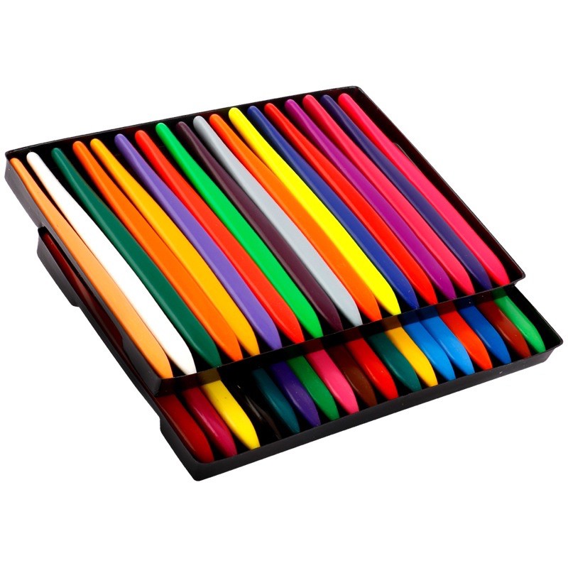 Bộ 24 bút sáp màu hữu cơ an toàn cho bé - Bộ bút màu 24 chiếc cho bé tập vẽ trên giấy