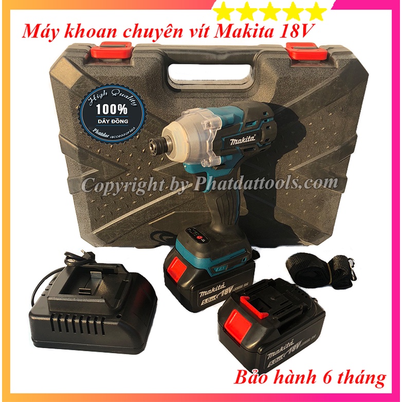 Máy Khoan Chuyên Vít MKT - 2 Pin Li-ion 18V 5A.h - Khả Năng Khoan, Vặn Vít, Mở Ốc - Động Cơ Từ Không Chổi Than