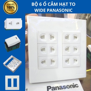 Bộ 6 ổ cắm hạt to Wide Panasonic