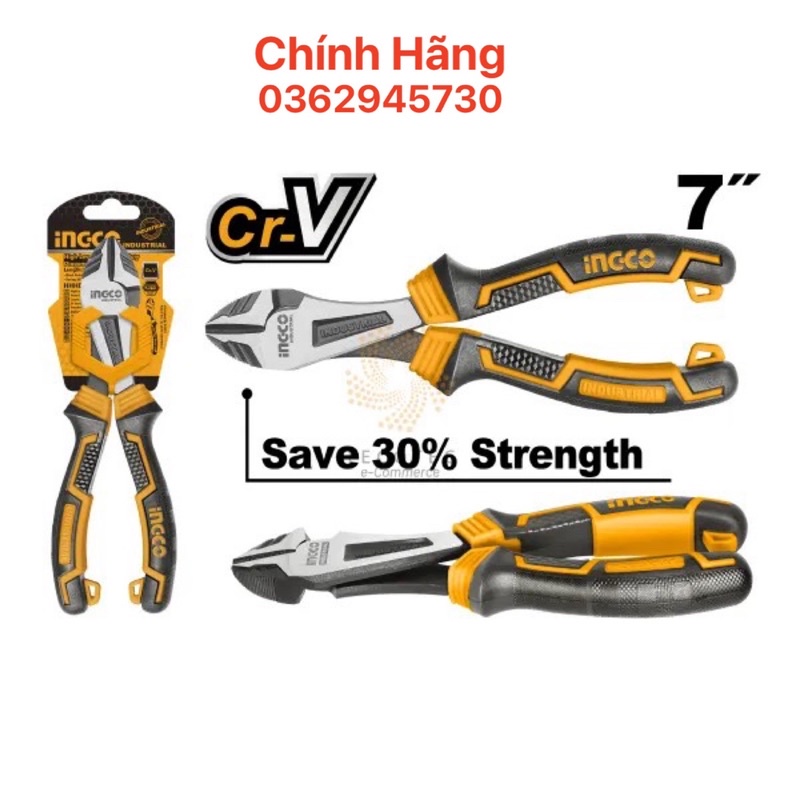 ĐỒ NGHỀ INGCO Kềm cắt đầu nặng cao cấp 7"/180mm HHHDCP28180