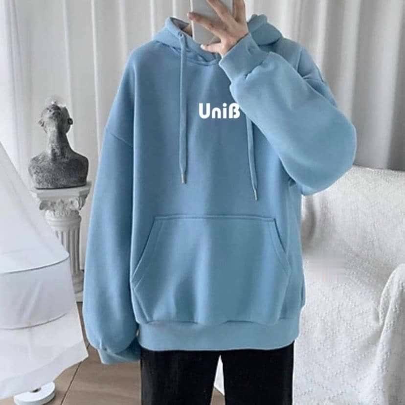 Áo HOODIE đen trắng nhiều màu kiểu dáng basic SWEATER FORM RỘNG hình UniB