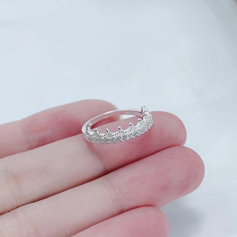 Nhẫn vương miện bạc ta - Nhẫn nữ bạc ta - Vàng Bạc Khải Khải