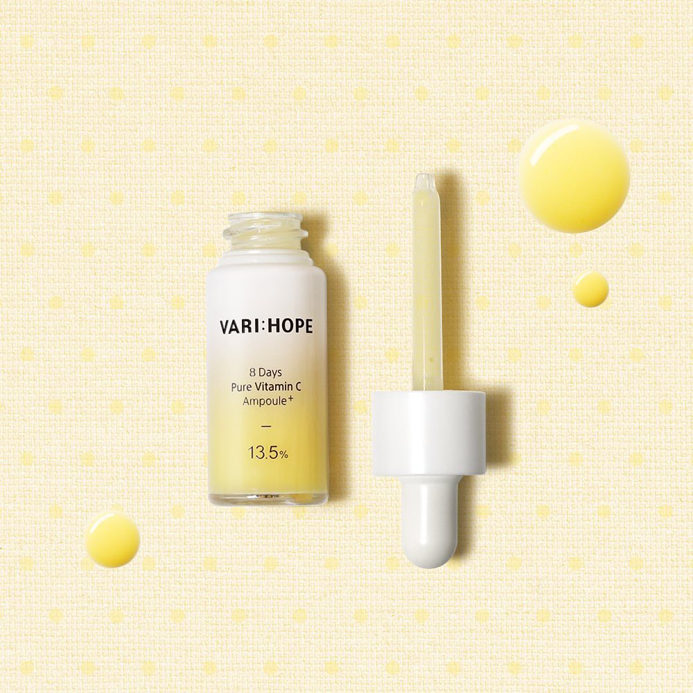 Tinh Chất Varihope 8 Day Pure Vitamin C Ampoule Plus Serum Vari:hope Dưỡng Trắng Da Sau 8 Ngày - 15g