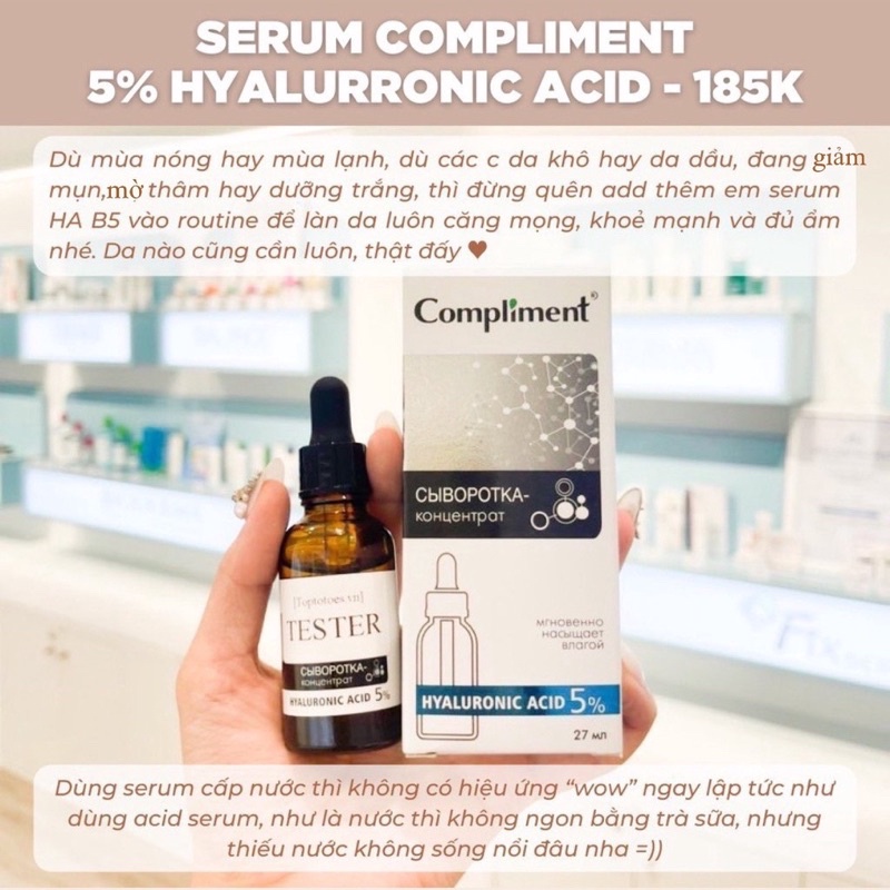 Serum Compliment 2% BHA/ Hyaluronic 5%/ Vitamin C 20% -27ml