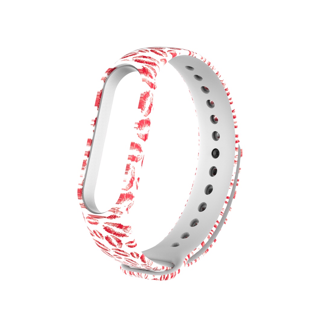 Dây Đeo Đồng Hồ Thông Minh Bằng Silicon Nhiều Họa Tiết Tùy Chọn Cho Xiaomi Mi Band 5 6