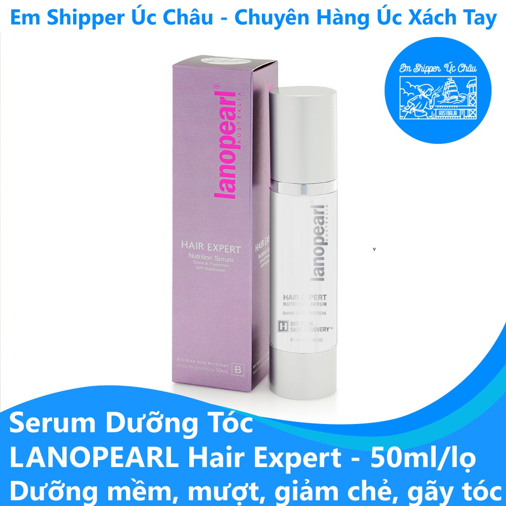 Serum dưỡng tóc Lanopearl - Dưỡng tóc từ bên trong, bóng, mềm mượt và giảm tối đa chẻ ngọn, gãy tóc