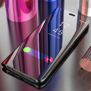 Hsm luxury case xiaomi mi note 10 pro mi note 10 smart clear view mirror case flip stand auto sleep leather cover