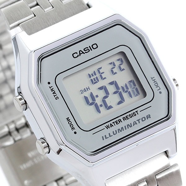 Đồng hồ nữ dây kim loại Casio chính hãng Anh Khuê LA680WA-7DF (28mm)
