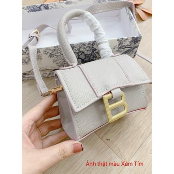 (S115) Túi đeo chéo nữ nhỏ xinh khóa B loại đẹp