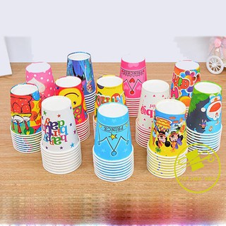 Combo 10 cốc giấy sinh nhật cho bé, ly sinh nhật