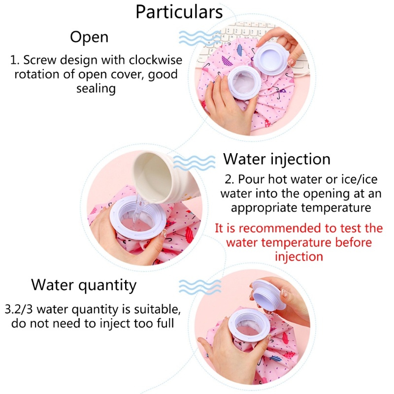 Túi Chườm Nước Nóng Lạnh Giảm Đau Tái Sử Dụng Được Cho Nữ