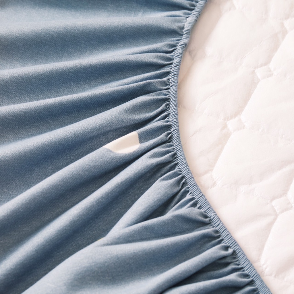 Ga giường và vỏ gối bọc đệm cotton đũi trần, thảm bọc đệm trần bông thoáng mát thấm hút mồ hôi tốt, bảo vệ đệm