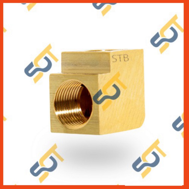 Co hai đầu ren trong (phay) (brass pipe fitting female elbow) - Bằng đồng