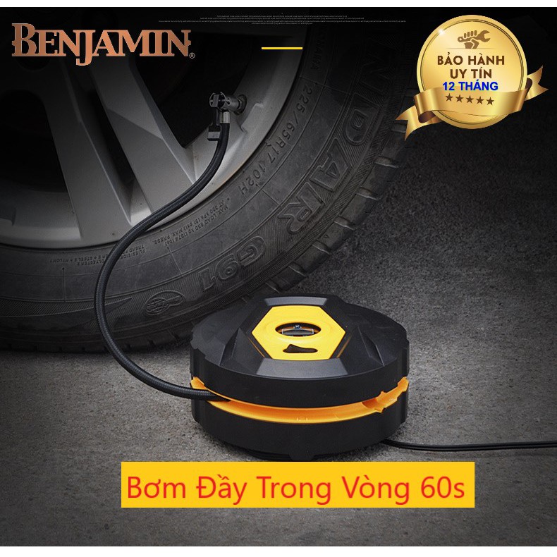 Bơm lốp ô tô tự ngắt công suất cao Kuri cho các dòng xe lớn Bán Tải, SUV, MPV